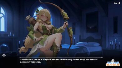 Isekai Waifu Overlord Part 1 Choked Gushing Wet Anime Hentai Babe Big Tits Blowjob