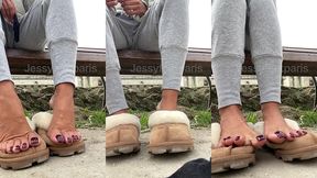 un bon feetworship dehors avant d’aller a la salle de sport qui vient ...