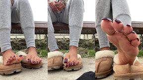 un bon feetworship dehors avant d’aller a la salle de sport qui vient ...
