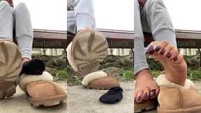 un bon feetworship dehors avant d’aller a la salle de sport qui vient ...