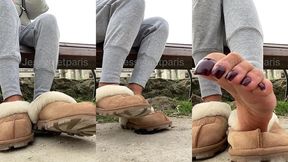 un bon feetworship dehors avant d’aller a la salle de sport qui vient ...