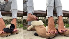 un bon feetworship dehors avant d’aller a la salle de sport qui vient ...