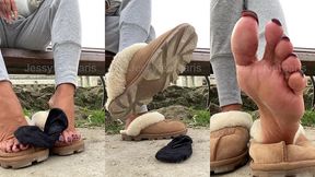 un bon feetworship dehors avant d’aller a la salle de sport qui vient ...