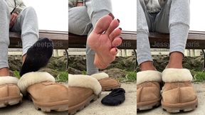 un bon feetworship dehors avant d’aller a la salle de sport qui vient ...