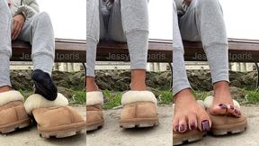 un bon feetworship dehors avant d’aller a la salle de sport qui vient ...