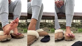 un bon feetworship dehors avant d’aller a la salle de sport qui vient ...