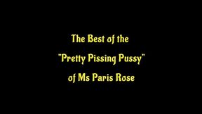 The Best of the Pretty Pissing Pussy of Ms Paris Rose (WMV format)