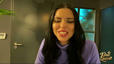 Kira Queen Sucks Her New Friend&rsquo_s Cock In The Restroom!