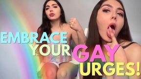 Embrace Your Gay Urges! Encouraged Bi JOI + CEI