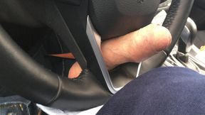 Fucking the steering wheel