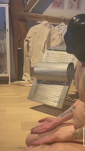 Handing Out Face Slaps to a Slave Who Cant See Them Coming