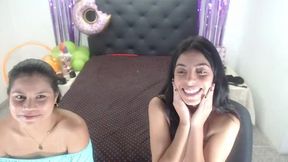 Venus & Aurora Play with Their Pussies