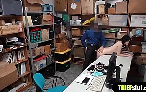 Gothic looking teenie chick got busted