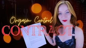 Orgasm Control Contract