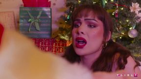 Santa's Cookies Tgirl X is stuffed hard bareback anal