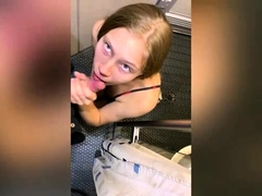 Tinder girl fucked in train toilet