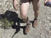 Totally Naked Hike to Waterfall, Public Jerk and Cum (Pt. 1 - Hour Long)