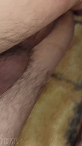 Hot fuck without a condom absorbing Stepdaddy's big cock!