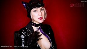 Catwoman makes you her sissy sidekick