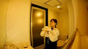 Shower dressing room before filming