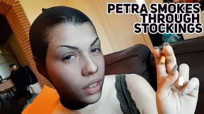 Petra smokes through stockings - FULLHD