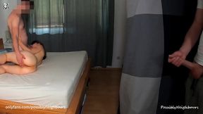 My Hubby Sneaks Into Bedroom And Says NOTHING While I'm Cheating