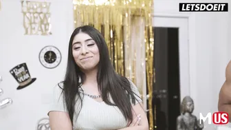 Christy Love and Violet Myers enjoy Troy Francisco's big cock