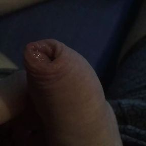 Shaved Limp Cock With Cum Filled Balls Foreskin Play