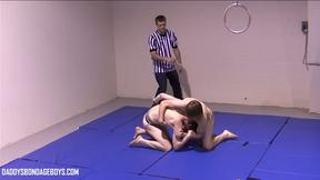 DaddysBondageBoys: Twinks Adam Clark And Lester Braxston Naked Wrestle For Maste