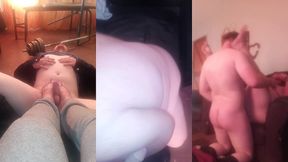 foot fetish collection - stacy humiliated me tram on my cock , and footjob me we fucked and i cum on her (full video)