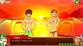 Russian Voiced Anime Game – Volleyball Fun With Taiga at Friends Camp