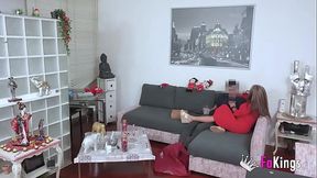 Colombian mom Vanessa deflowers an 18-year-old boy  Little Nico's first time in porn with FAKings