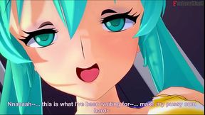 Hatsune Miku bikini sex behind the pool | RED | Vocaloid | Full &amp_ POV on Sheer &amp_ PTRN: Fantasyking3