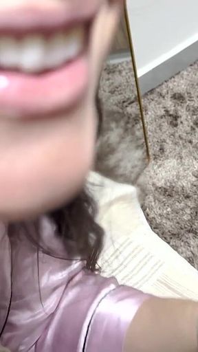 Humiliating the Cuckold and Giving Blowjob