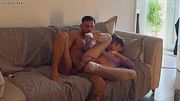 Sissy Femboy Sucks His Stepbrothers Cock And Gets Hie Ass Used Bareback