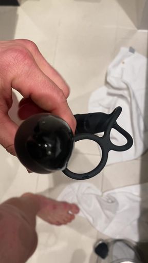 Ball Gag Anal Masturbation