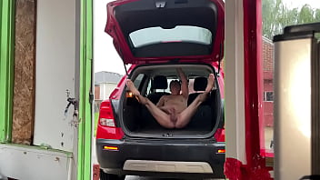 CAR MASTURBATION - Feeling Horny &amp_ Stripping Naked In The Back Of My Hatch