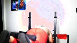 My Bootie Pulses in Cock-squeezing Stretch pants While I Work Out