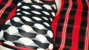 Amateur wife's wet pussy gaped by 12 inch cock sleeve