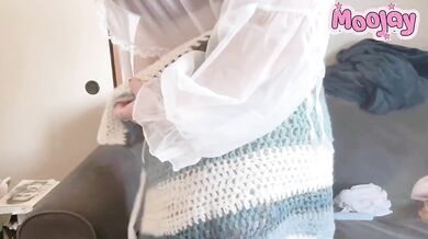 Your roommate strips half out on your sofa can you see more