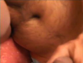 Ebony shemale in hot threesome