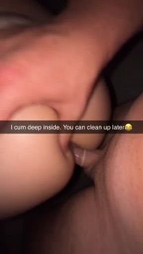 My Girlfriend sends snaps while Cheating in Hotel Snapchat Cuckold