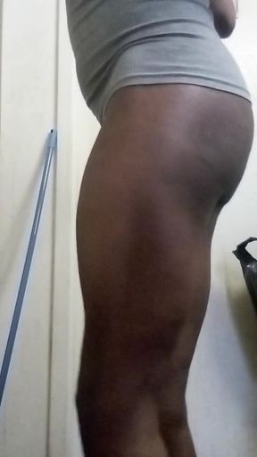 Black Sissy Boy Solo Ass Spreading Anal
