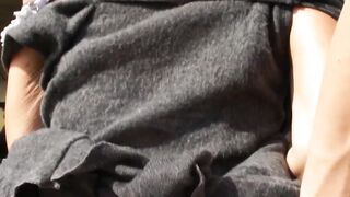 Grandma's Outdoor Sex Adventure - Old Lady Sucks barely legal Stud in Public