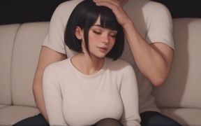 Obsessed Lucy #4, She Uses Her Feet, Animated Cute Roommate Porn Game