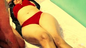 Tamil stepaunt gets erotic massage before husband arrives
