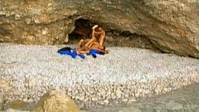 I Am a Young Muscle Jock and I Get Ass Fucked by Two Hung Studs on the Sand in a Trio and Cum
