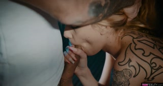 Alternative Italian Cutie Drains Cock Into Her Mouth