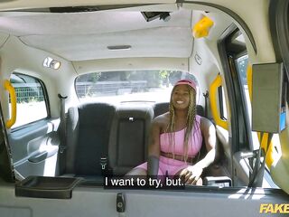 Fake Taxi - Xeinna Rose bangs in constricted Pink lycra