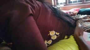 Indian Housewife Puts Her Husband's Penis in Her Mouth and Gives Him a Good Blowjob